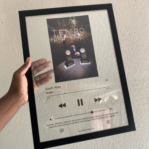 A3 Framed Music Plaque