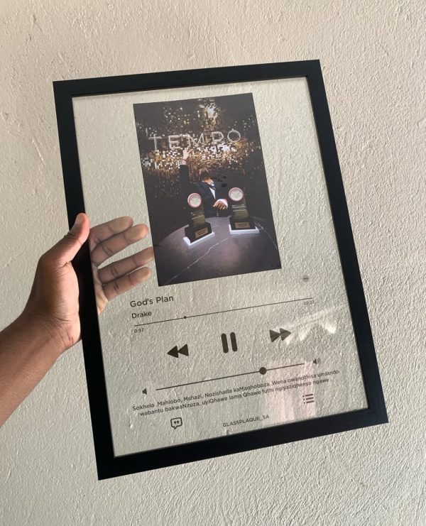 A3 Framed Music Plaque